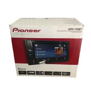 Pioneer Stereo AVH-110BT DVD Screen Double Din DVD Bluetooth Receiver UnTested